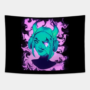 Underwater Reborn Demon Tapestry