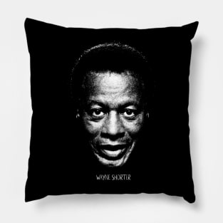 Wayne Shorter Portrait Retro Pillow