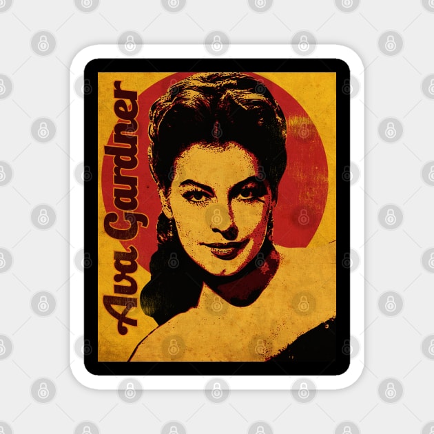 Vintage Cinema Ava Gardner Magnet by CTShirts