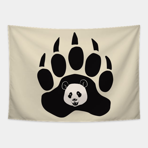 Panda Paw Design Tapestry by Arcanum Luxxe Store