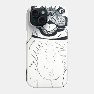 Portrait Pug Phone Case