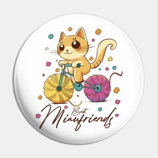 Best Cat Friend Pin