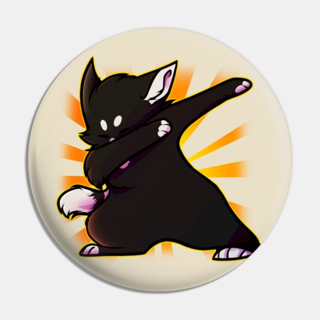 Funny Dabbing Cat Pin by Graffix