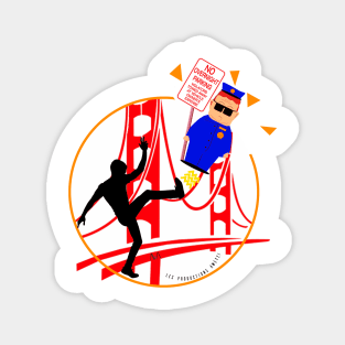 San Francisco City California Red Golden Gate Magnet