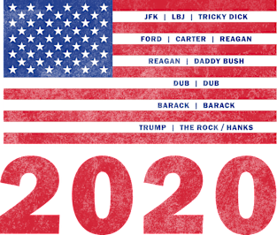 2020 We Have a Winner...The Rock (Distressed) Magnet