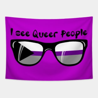 Demisexual Sunglasses - Queer People Tapestry