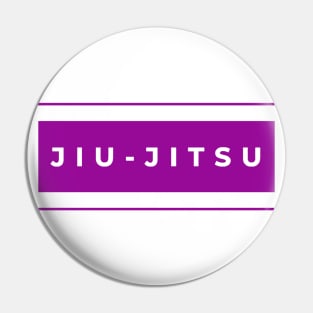 BJJ Jiu Jitsu Minimal Purple Pin