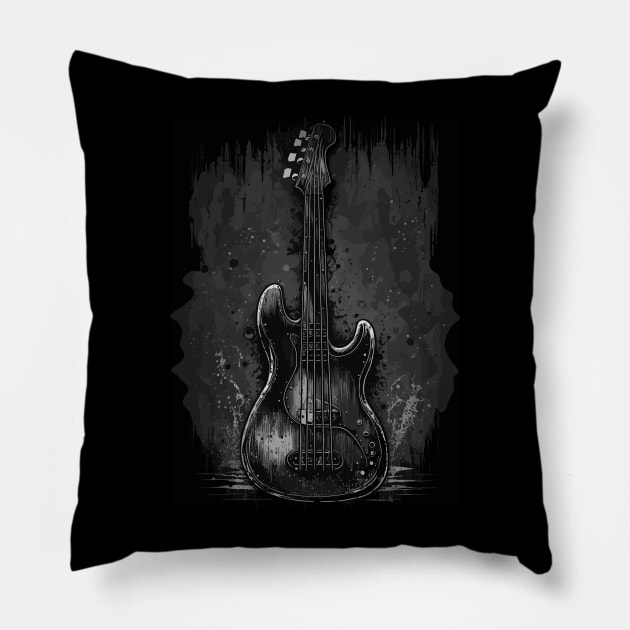 Electric guitar Pillow by erzebeth