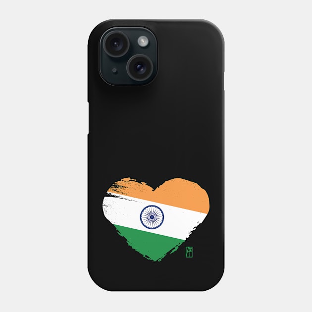 I love my country. I love India. I am a patriot. In my heart, there is always the flag of India. Phone Case by ArtProjectShop