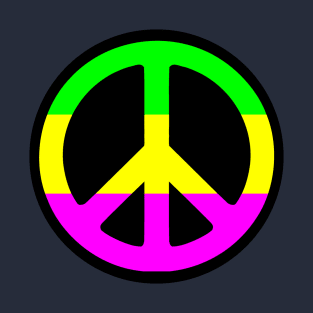 Peace Sign  - neon T-Shirt