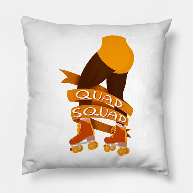 Quad Squad - Color Option 2 Pillow by ktomotiondesign