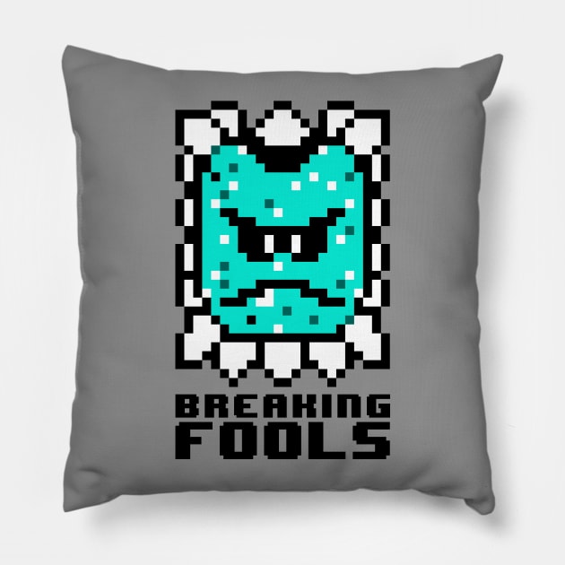 Breaking Fools Thwomp Pillow by Basilisk