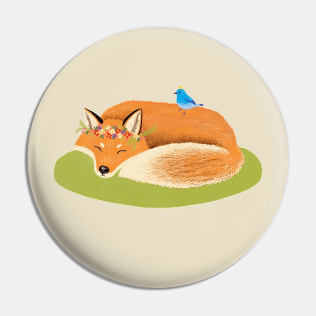 Two good friends in the forest_a fox and a bluebird Pin by lonelychiwawa