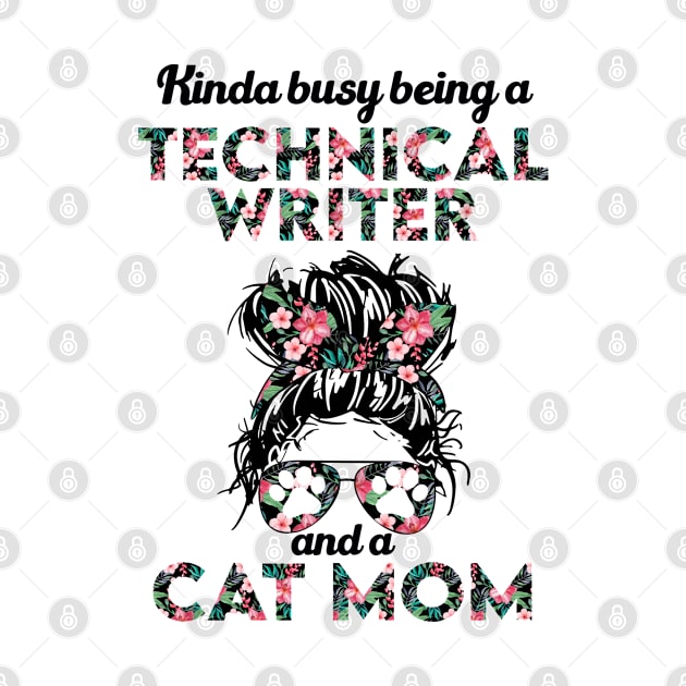 Technical writer and cat mom gift . Perfect fitting present for mom girlfriend mother boyfriend mama gigi nana mum uncle dad father friend him or her by SerenityByAlex