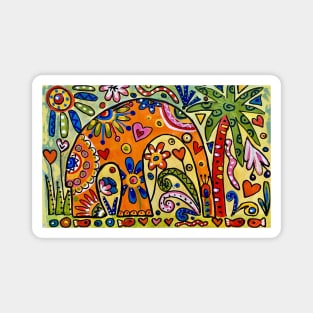 Baba Cool Elephant Magnet