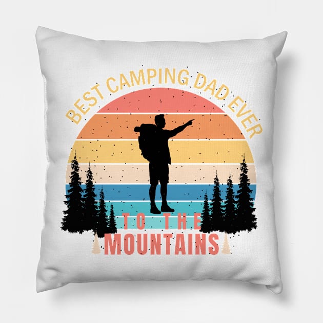 Best camping dad ever Pillow by love shop store