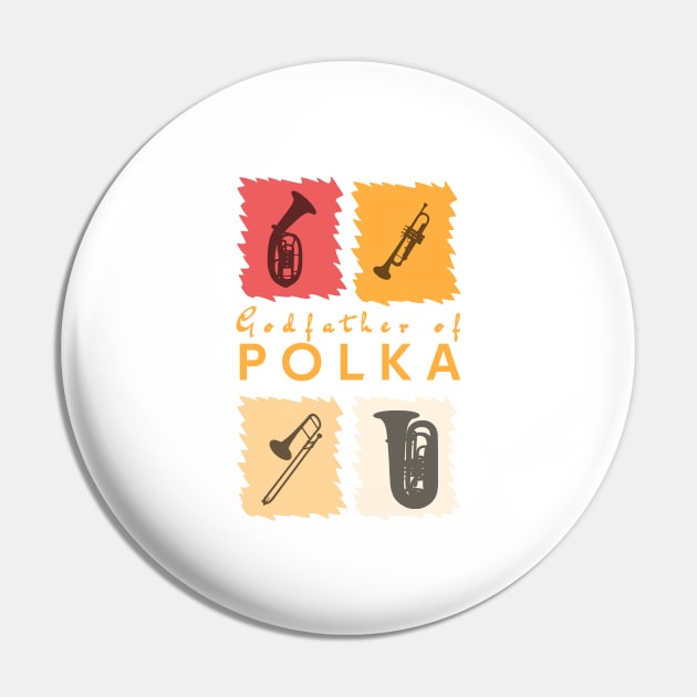 Godfather of Polka Pin by DePit DeSign