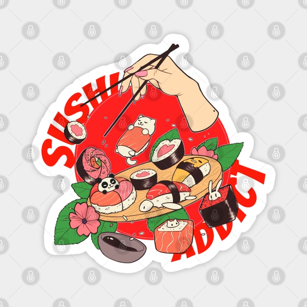 Sushi Addict Magnet by heavenrose