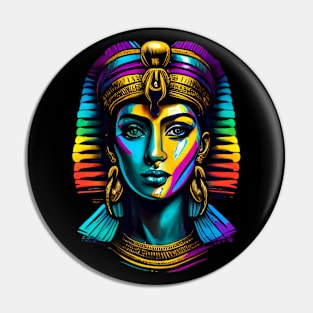 colorful abstract Cleopatra Pin