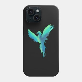 Dry brush Phoenix blue Phone Case