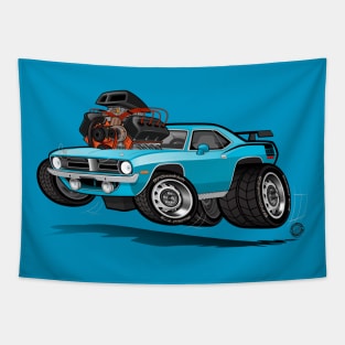 70 Hemi Cuda Engine Tapestry