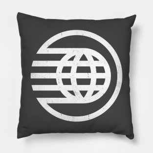 Vintage Spaceship Earth Icon Pillow