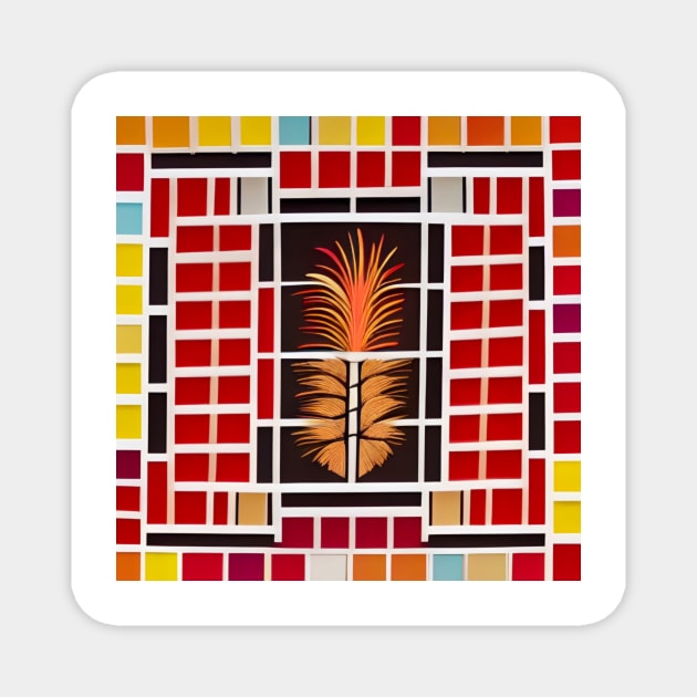Pineapple Mosaic Magnet by DANAROPER