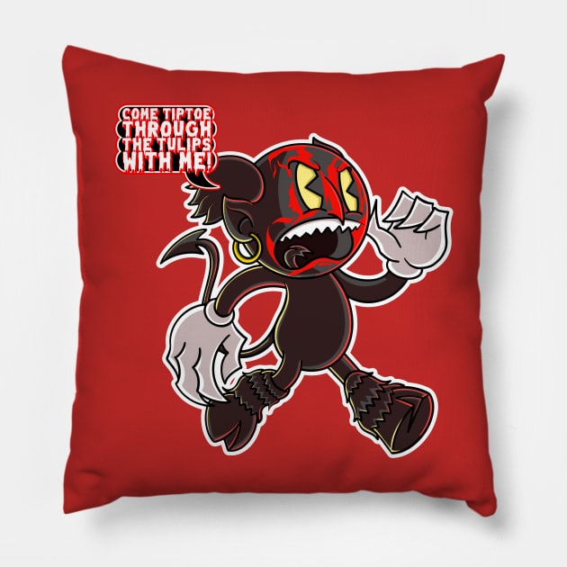 Come Tiptoe Through the Tulips with Me! Pillow by chrisnazario