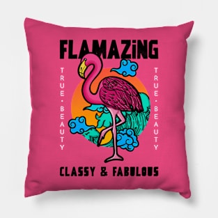 Flamingo Flamingos Pink Pillow