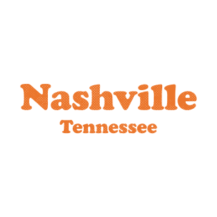 Nashville, Tennessee - TN, Retro Typography T-Shirt