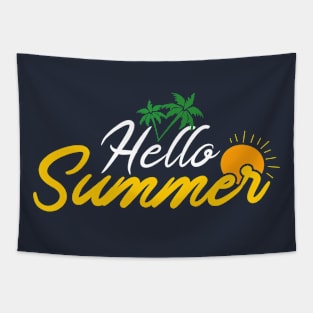 Hello Summer // Cute Summertime Tapestry