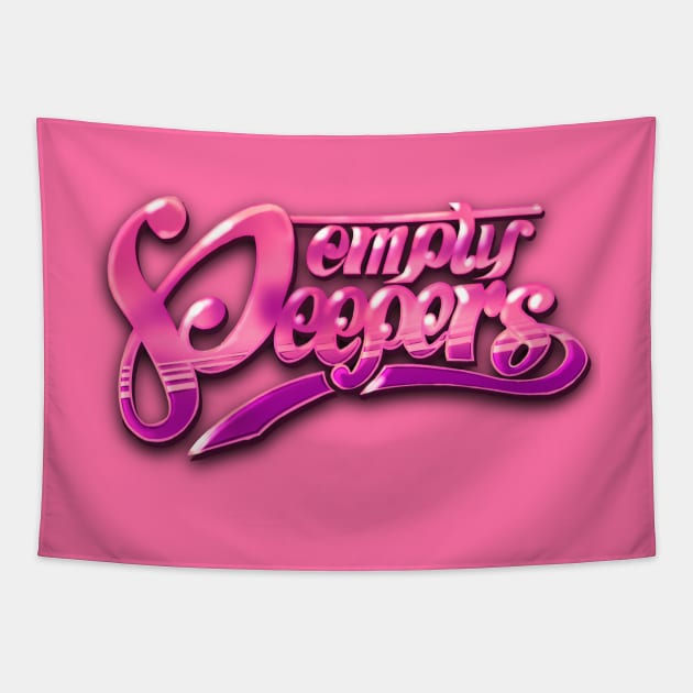 Empty Peepers Logo Pink Tapestry by CreativeOpus
