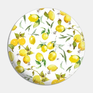Watercolor lemons 7 Pin