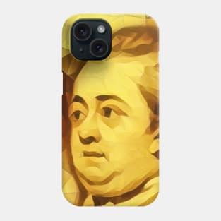 Edward Gibbon Golden Portrait | Edward Gibbon Artwork 9 Phone Case