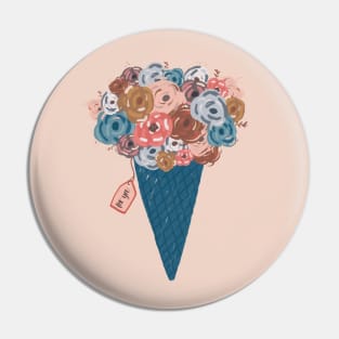 Cone Flowers Bouquet Pin