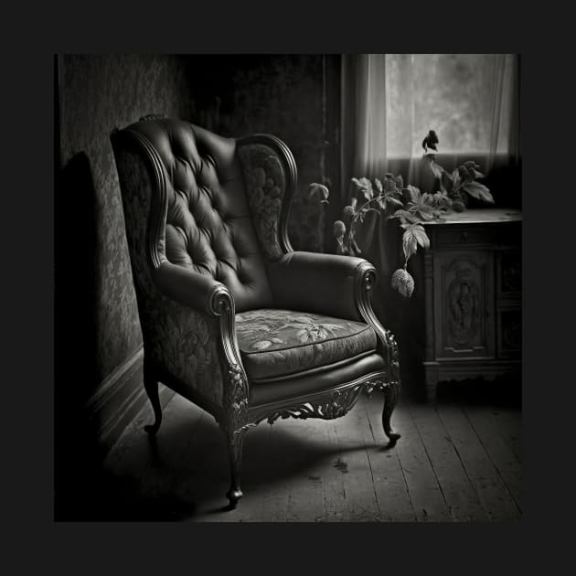 Life in Black and White Chair by AICreateWorlds