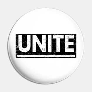 Unite! Typography Black Pin