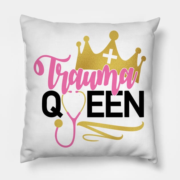 Trauma Queen Pillow by hippyhappy