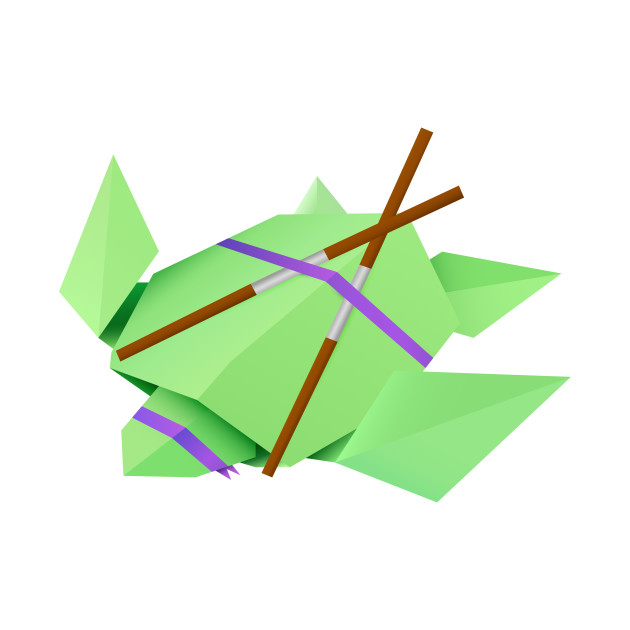Origami Ninja Turtle Donatello