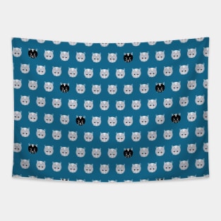 Polka Dot Kittens Tapestry