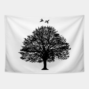 Tree Bird-Birder Tapestry