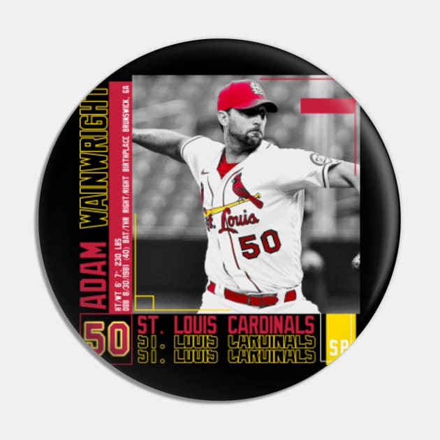 Adam Wainwright Baseball Edit Tapestries Cardinals - Adam Wainwright - Kids  T-Shirt