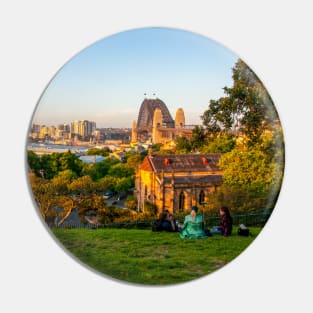 View of Sydney Harbour from Observatory Hill, Sydney, NSW, Australia Pin