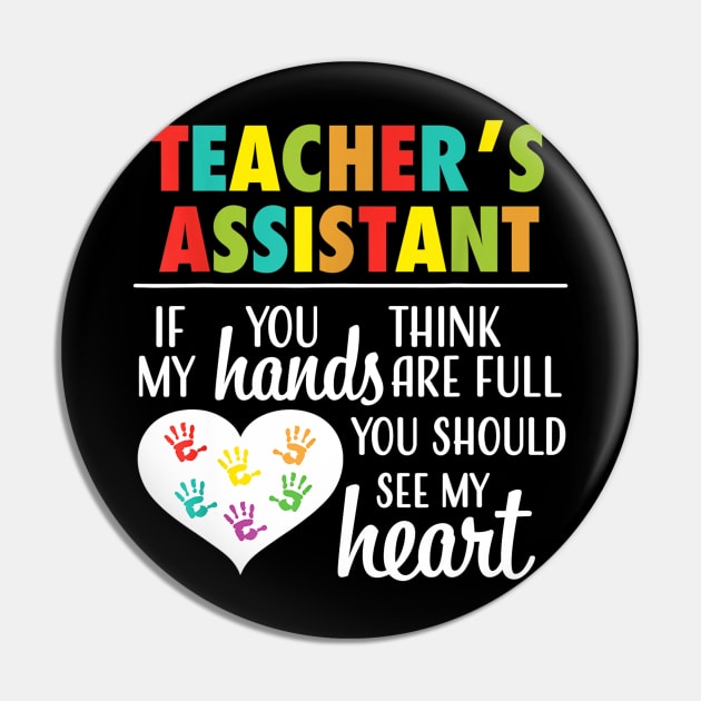 Teacher Assistant Cute Heart Quote Gift Tshirt For Women Teacher Assistant Cute Heart Quote Gift Tshirt For Women