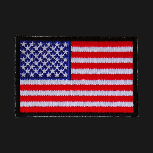 Embroidery American Flag Sticker by anacarminda