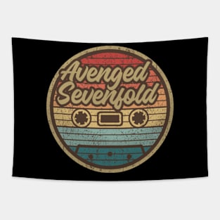 avenged sevenfold cassette retro circle Tapestry