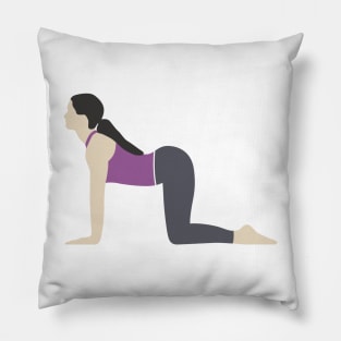 Cow Yoga Pose Pillow