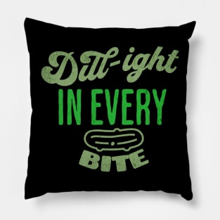 Funny Food Pickle Lovers Design Dill Light Slogan Pillow