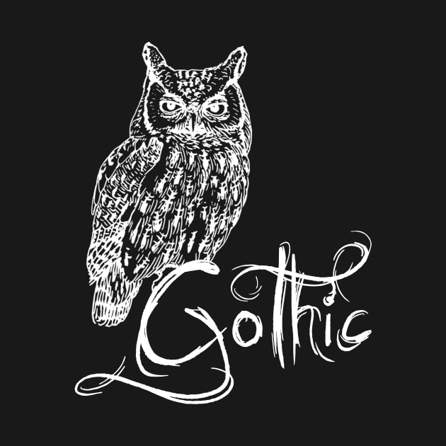 Owl Gothic by SpassmitShirts