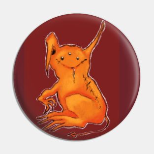 The little orange monster Pin